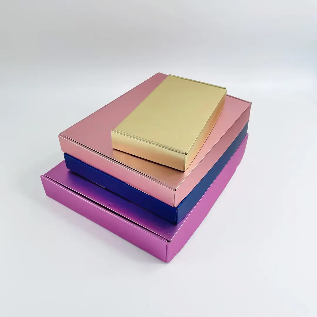 Luxury gold express courier paper box with custom logo