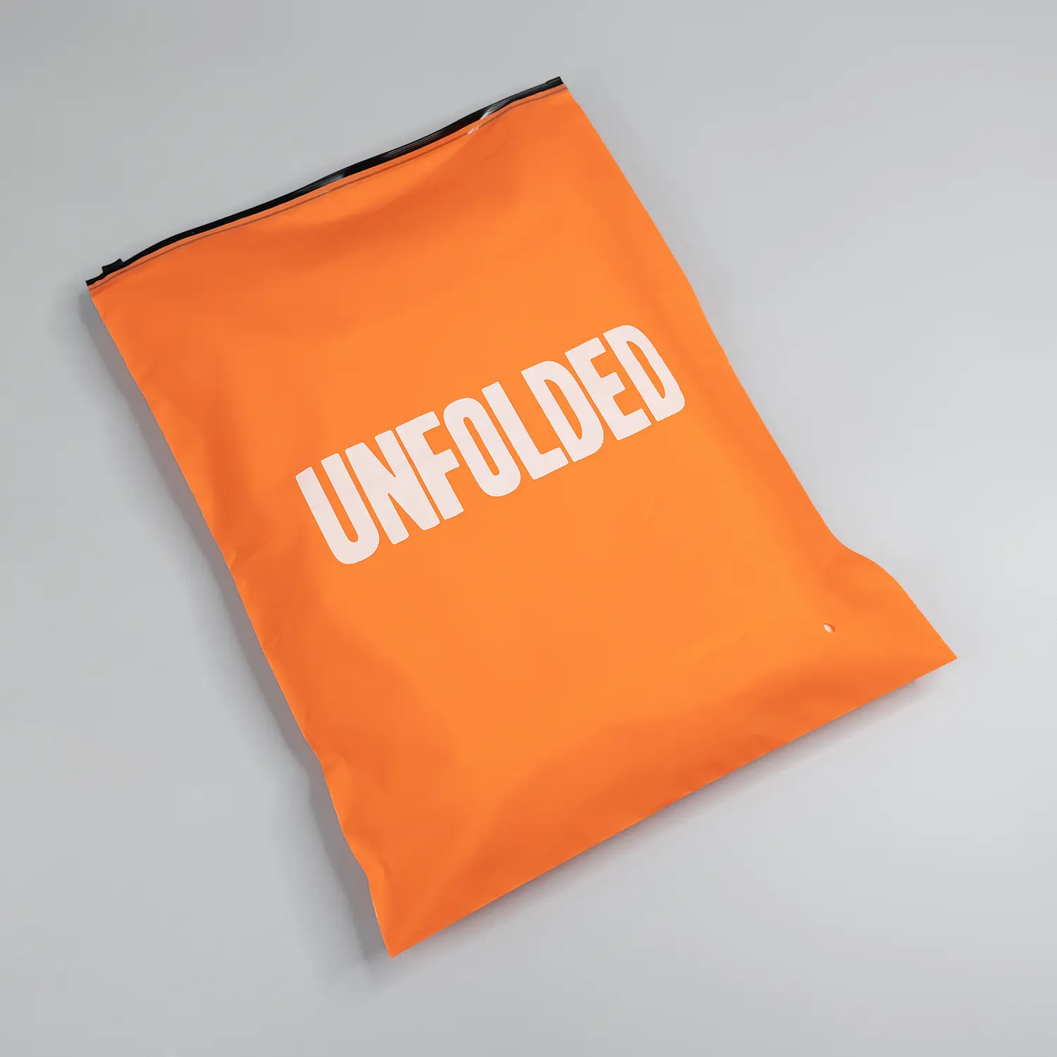 Wholesale custom clothing packaging zipper bag with logo