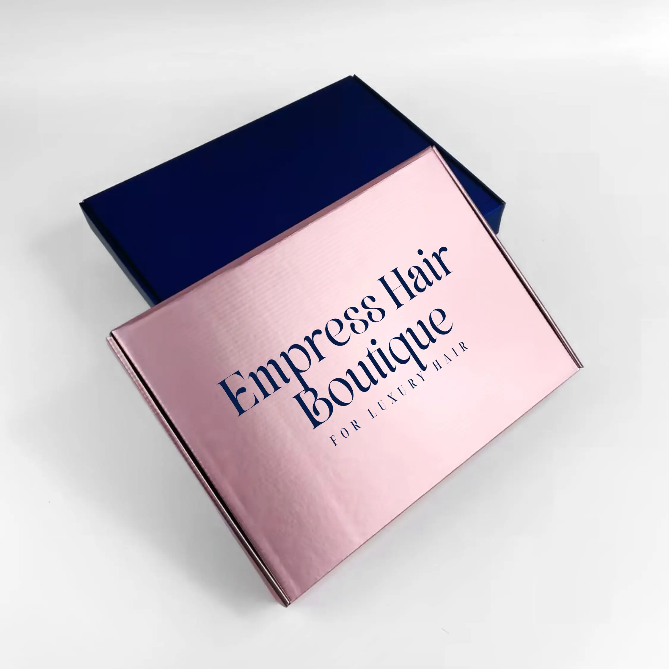 Luxury gold express courier paper box with custom logo