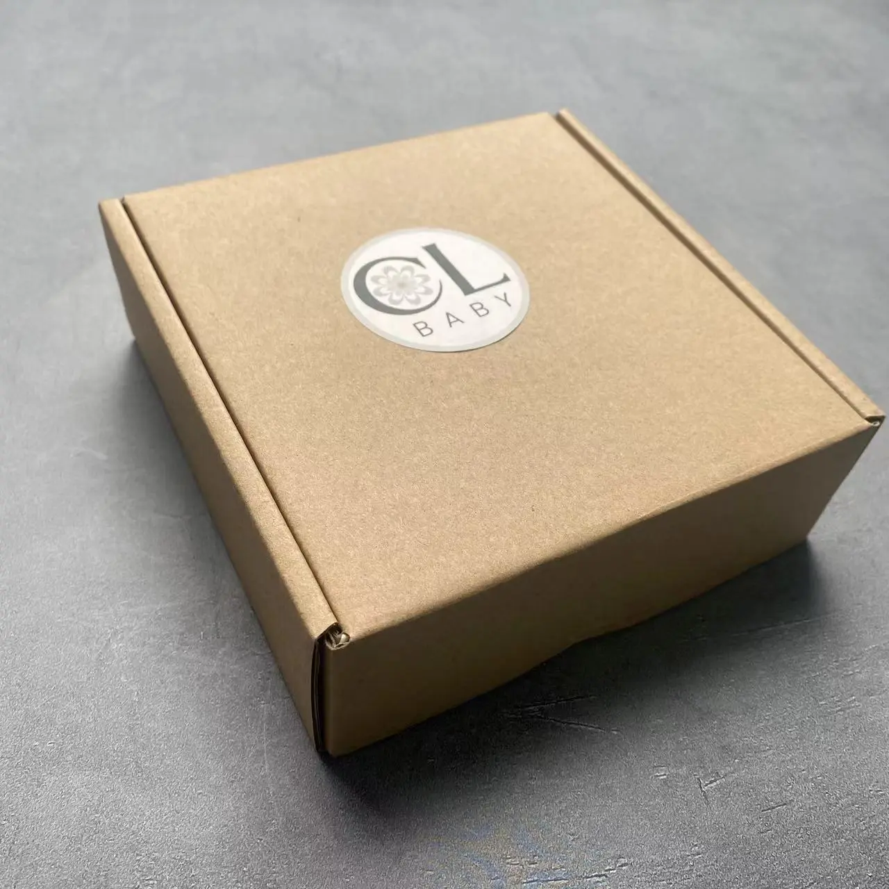 Custom logo postal kraft boxes corrugated shipping box