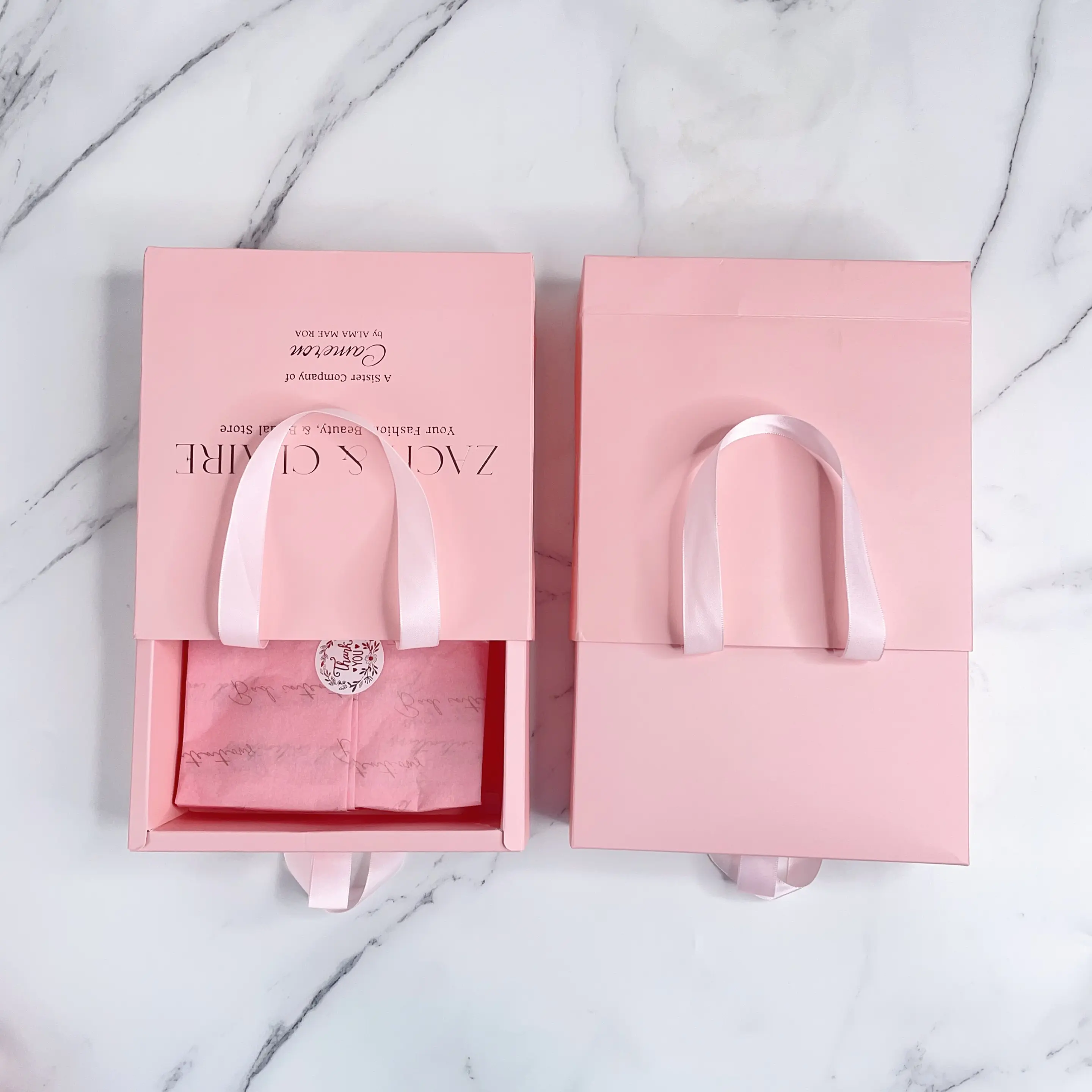 Wig Packaging Pink Box With Ribbon for Bundles,Wigs,Hair Extensions,Virgin Human Hair Bundles Weave Wig Boxes For Hair Packaging